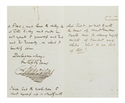Charles Dickens Autograph Letter Signed, Under Deadline for ''Oliver Twist'': ''...I have had the resolution to shut myself up so strictly with Oliver Twist...''